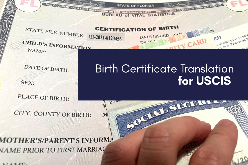 Fast and efficient birth certificate translation for USCIS immigration petitions in Las Vegas