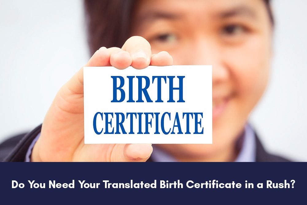 Birth certificate translation services in Las Vegas - USCIS approved